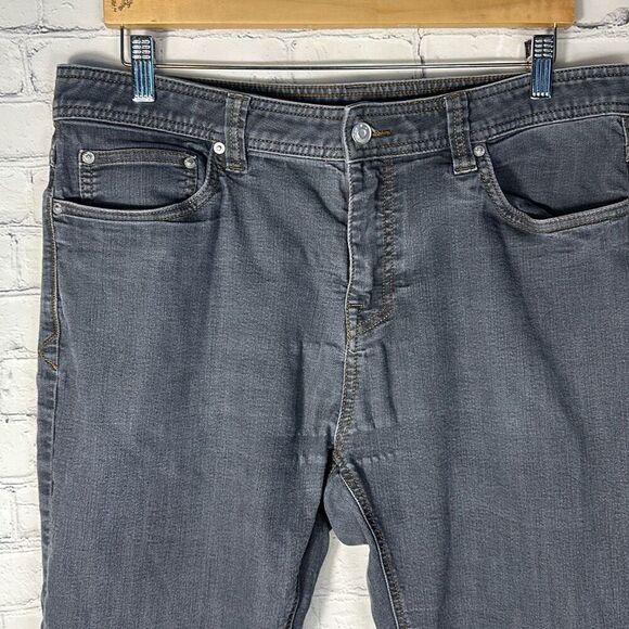 PrAna Mens Blue Bridger Slim Pant II size W35 x L30 Style# M4BD30315 - Picture 2 of 11